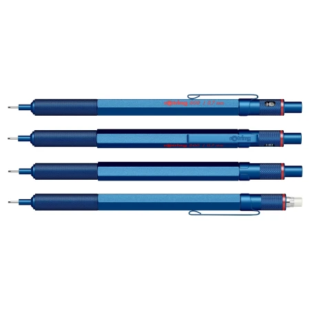 Ołówek automatyczny ROTRING 600 2114267 - 0,7 mm - niebieski
