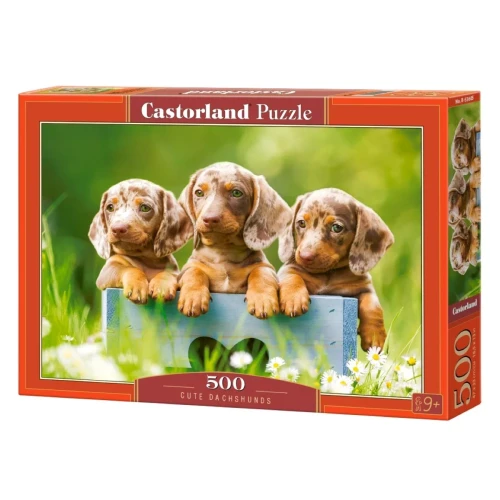 Przejdź do produktu Puzzle CASTORLAND 500 - Cute Dachshunds