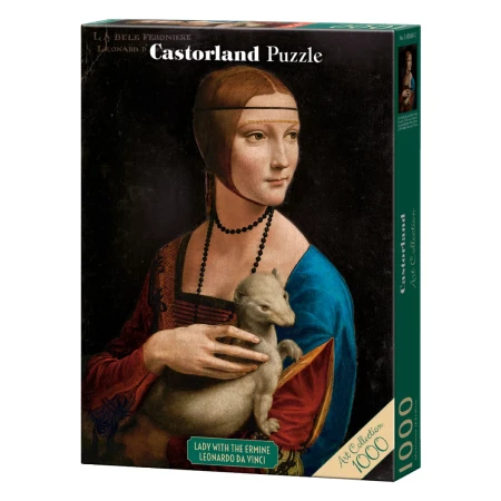 Puzzle CASTORLAND 1000 - Lady with the Ermine, Leonardo da Vinci - Art. Collection