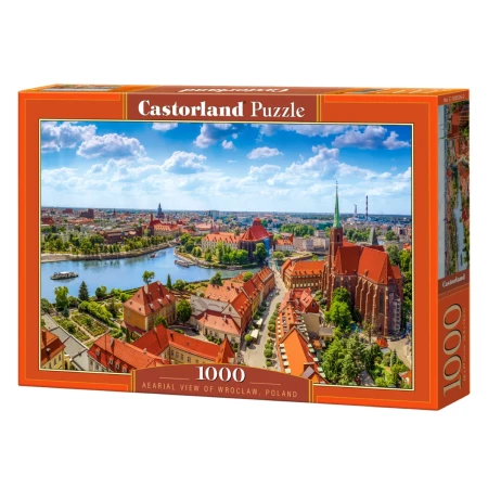 Puzzle CASTORLAND 1000 - Aearial View Of Wroclaw, Poland