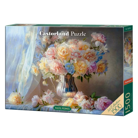 Puzzle CASTORLAND 1500 - Pastel Peonies - Art. Collection