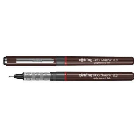 Cienkopis kreślarski ROTRING Tikky Graphic - 0,3 mm - czarny