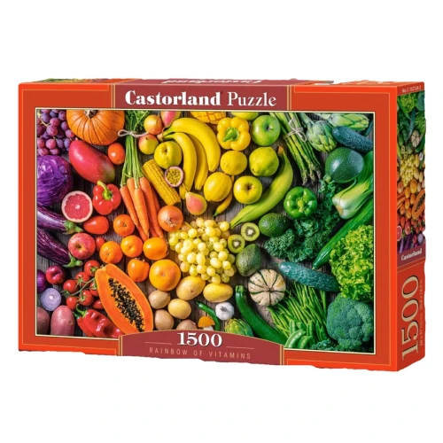 Przejdź do produktu Puzzle CASTORLAND 1500 - Rainbow of Vitamins