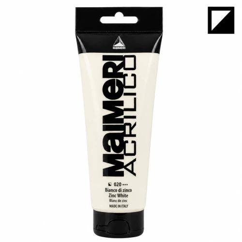 Przejdź do produktu Farba akrylowa MAIMERI Acrilico 200 ml - 020 Zinc White