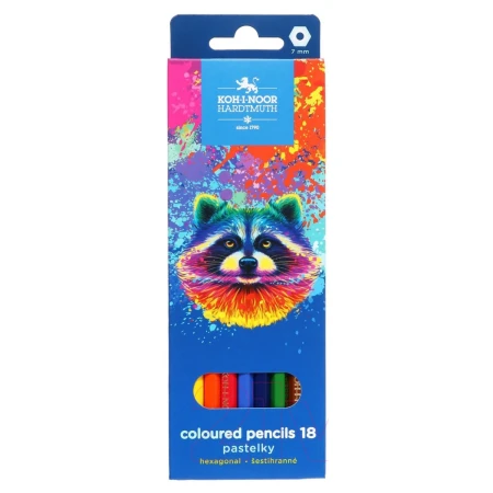 Kredki ołówkowe KOH-I-NOOR Szop - 18 kolorów