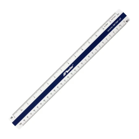 Skalówka płaska plastikowa LENIAR nr 1 - 30 cm