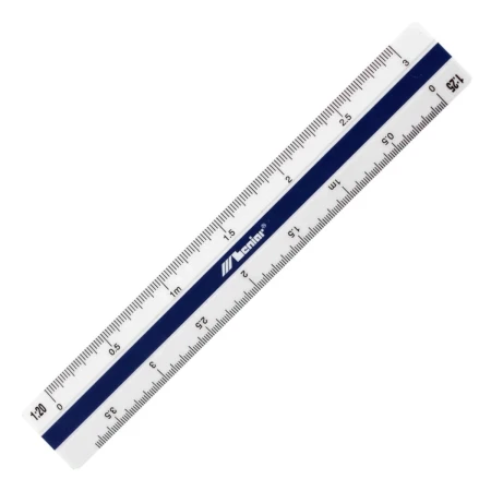 Skalówka płaska plastikowa LENIAR - 15 cm