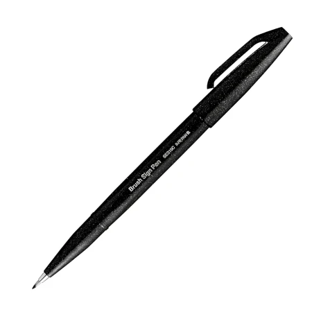 Pisak pędzelkowy PENTEL Brush Sign Pen - czarny