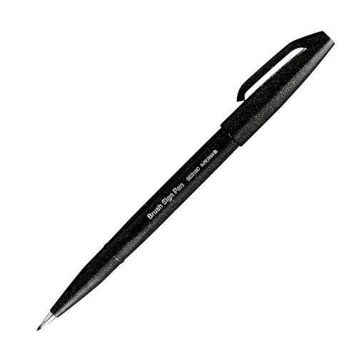 Przejdź do produktu Pisak pędzelkowy PENTEL Brush Sign Pen - czarny