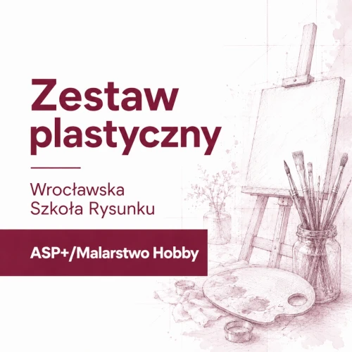Przejdź do produktu Zestaw plastyczny – Wrocławska Szkoła Rysunku – ASP+/Malarstwo Hobby