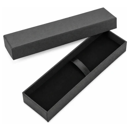 Etui kartonowe na pióro i długopis - czarne - 180x55x25 mm