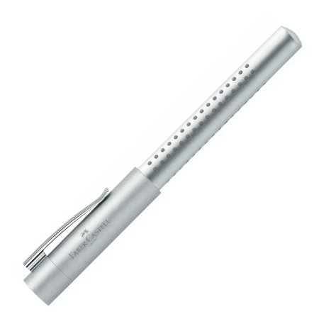 Pióro wieczne FABER-CASTELL Grip 2011 - stalówka M - srebrny matowy - 140900