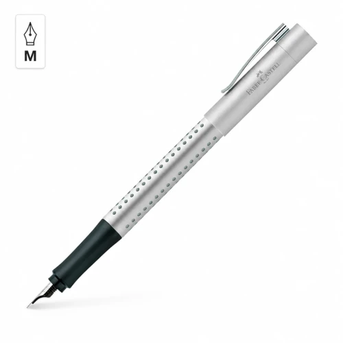 Przejdź do produktu Pióro wieczne FABER-CASTELL Grip 2011 - stalówka M - srebrny matowy