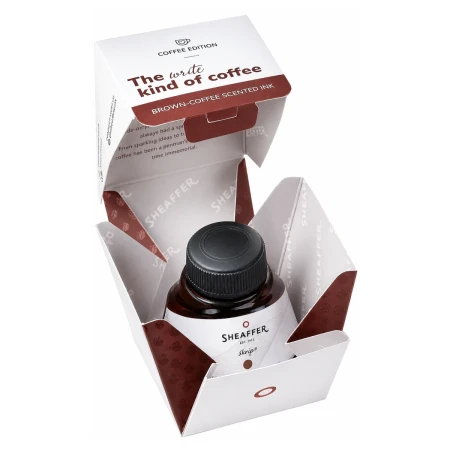 Atrament SHEAFFER Skrip - brązowy o zapachu kawy - 50 ml - 94291