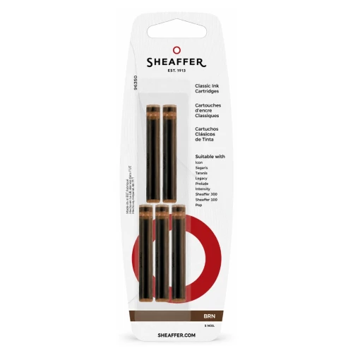 Przejdź do produktu Naboje atramentowe SHEAFFER - brązowy - 5 szt.
