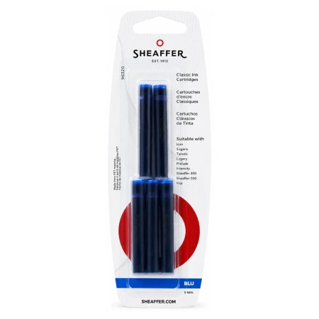 Naboje atramentowe SHEAFFER - niebieski - 5 sztuk - 96320