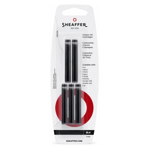 Przejdź do produktu Naboje atramentowe SHEAFFER - czarny - 5 szt.