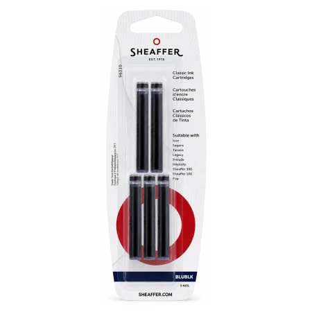 Naboje atramentowe SHEAFFER - niebiesko-czarny - 5 sztuk - 96310