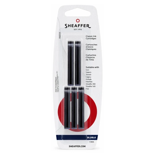 Przejdź do produktu Naboje atramentowe SHEAFFER - niebiesko-czarny - 5 szt.