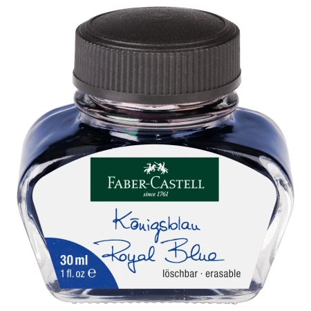 Atrament FABER-CASTELL wymazywalny - Royal Blue (niebieski) - 30 ml - 149839