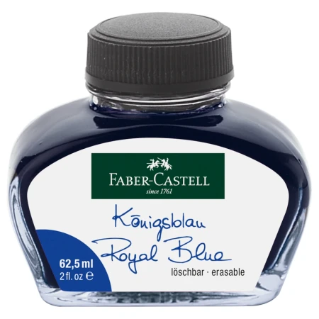 Atrament FABER-CASTELL wymazywalny - Royal Blue (niebieski) - 62,5 ml - 148701