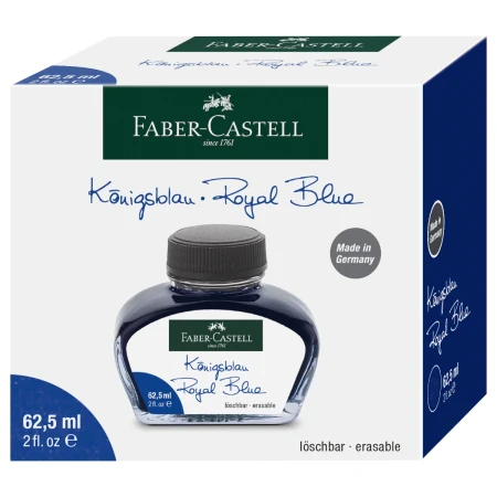 Atrament FABER-CASTELL wymazywalny - Royal Blue (niebieski) - 62,5 ml - 148701
