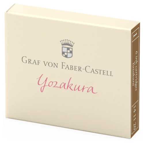 Przejdź do produktu Naboje atramentowe GRAF VON FABER-CASTELL - Yozakura (różowy) - 6 szt.