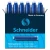Naboje atramentowe SCHNEIDER wymazywalne - niebieskie - 6 sztuk - 6603