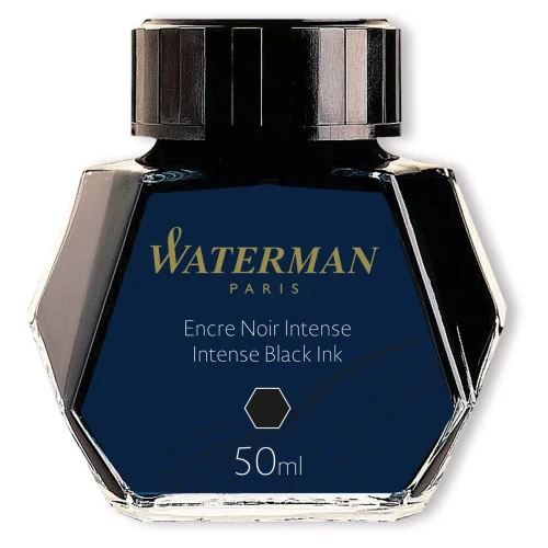 Przejdź do produktu Atrament do pióra wiecznego WATERMAN - Intense Black (czarny) - 50 ml
