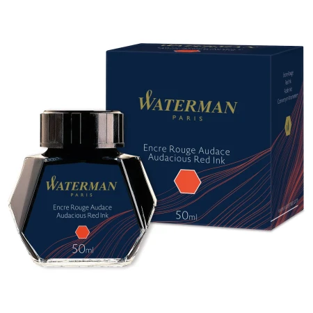 atrament waterman audacious red czerwony 50ml opakowanie