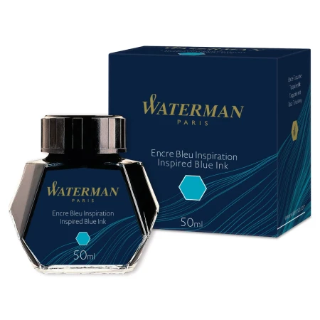 atrament waterman inspired blue turkusowy 50ml opakowanie