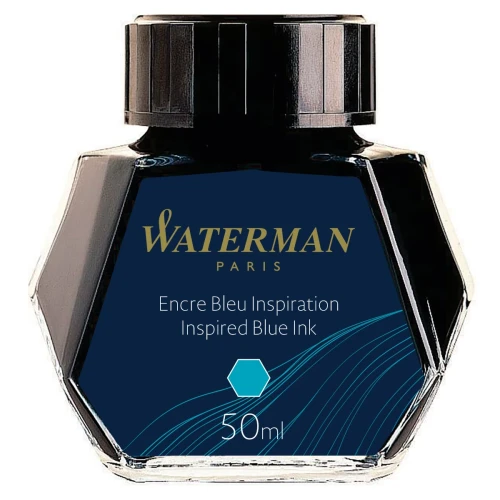Przejdź do produktu Atrament do pióra wiecznego WATERMAN - Inspired Blue (turkusowy) - 50 ml