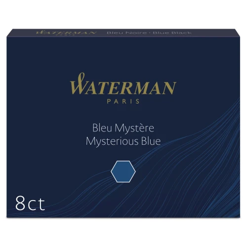 Przejdź do produktu Naboje atramentowe WATERMAN - Mysterious Blue (granatowy) - 8 szt.