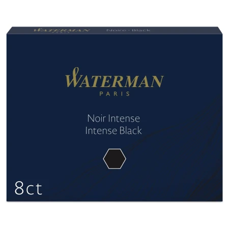 naboje atramentowe waterman intense black czarny 8 szt