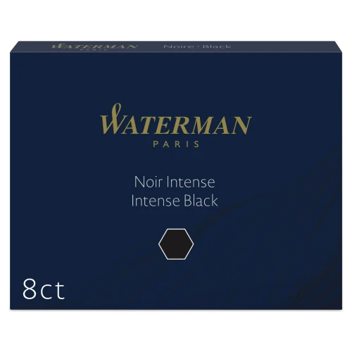 Przejdź do produktu Naboje atramentowe WATERMAN - Intense Black (czarny) - 8 szt.
