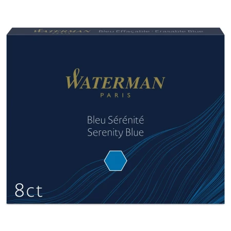 naboje atramentowe waterman serenity blue niebieski 8 szt