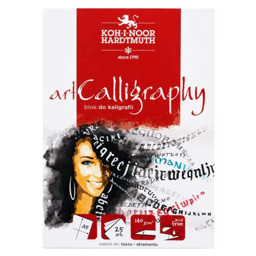 Przejdź do produktu Blok do kaligrafii A5 KOH-I-NOOR artCalligraphy - 140 g/m² - 25 ark.