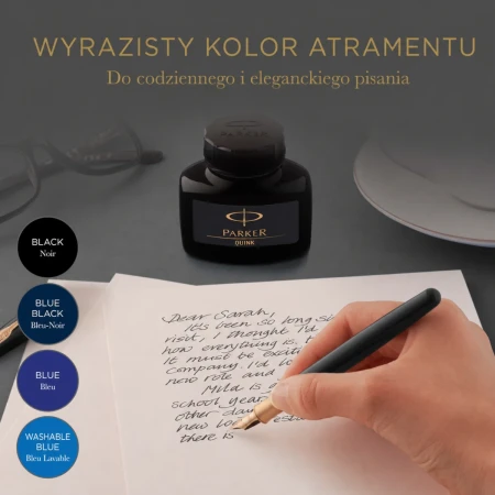 atrament do piora wiecznego parker quink wyrazisty kolor