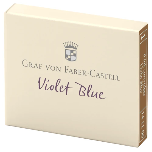 Przejdź do produktu Naboje atramentowe GRAF VON FABER-CASTELL - Violet Blue (fioletowy) - 6 szt.