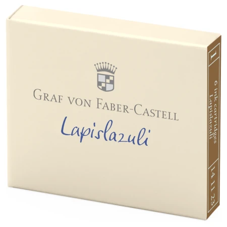 naboje atramentowe graf von faber-castell lapislazuli niebieski 6 szt