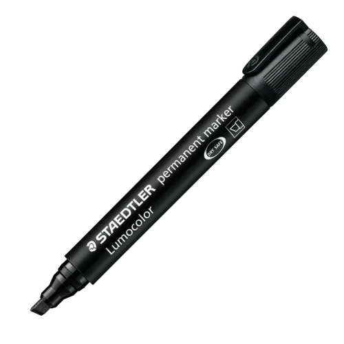 Przejdź do produktu Marker permanentny STAEDTLER Lumocolor 350 - ścięty - czarny