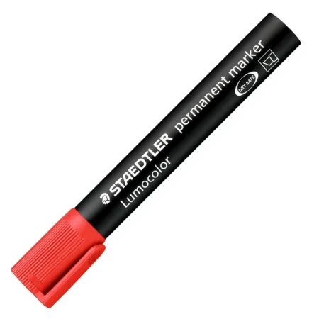 marker staedtler lumocolor 350 czerwony zamkniety skuwka