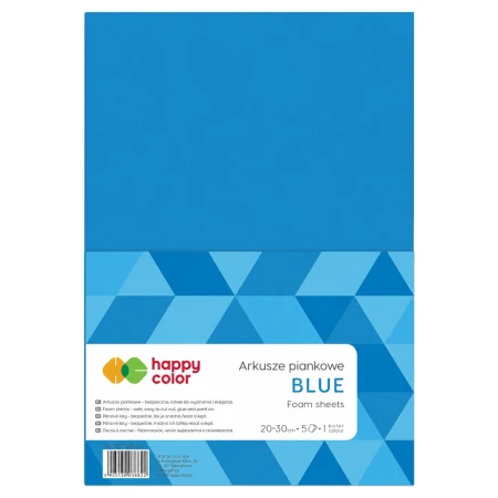 arkusze piankowe niebieskie a4 happy color opakowanie front