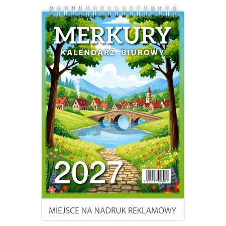 kalendarz merkury 2027 biurkowy okladka