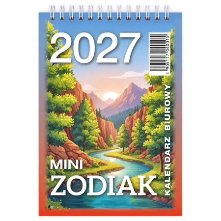 kalendarz mini zodiak 2027 biurkowy okladka