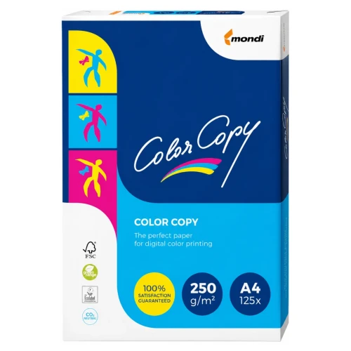 Przejdź do produktu Papier satynowany COLOR COPY A4 - 250 g/m² - 125 ark.