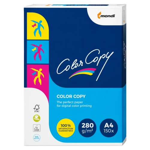 Przejdź do produktu Papier satynowany COLOR COPY A4 - 280 g/m² - 150 ark.