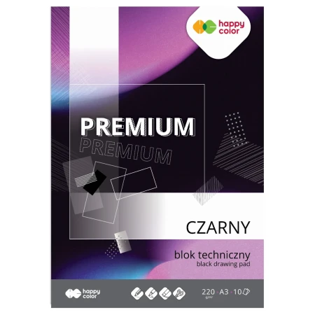 blok techniczny a3 happy color premium czarny okladka