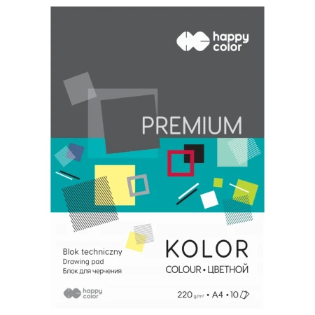 blok techniczny a4 happy color premium 220g kolorowy okladka