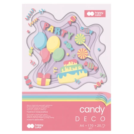 blok kreatywny a4 happy color deco candy okladka bloku